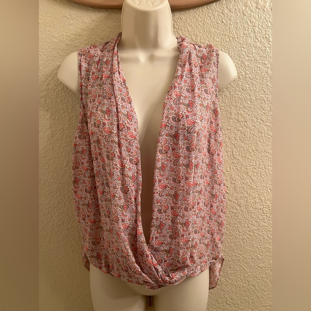 Zara pink floral blouse Sz.M